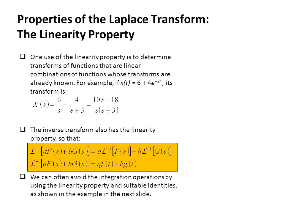 Class 3 Linear System Solution Using The Laplace Transform Ppt Download