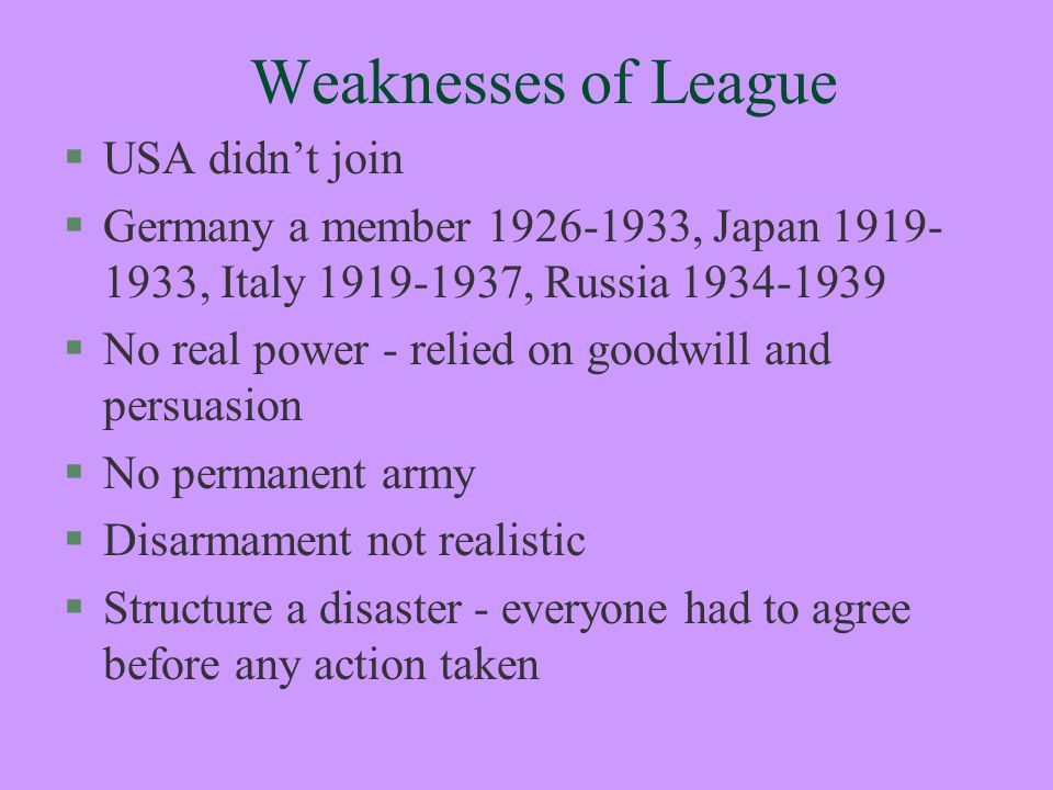 The League of Nations Success or failure?. - ppt download