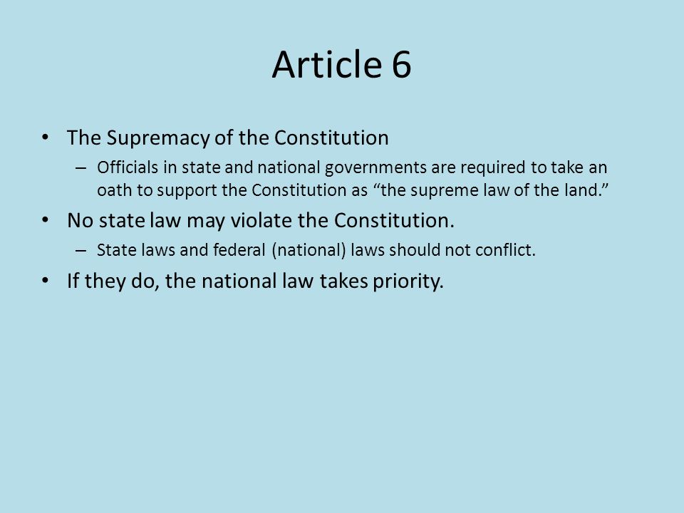 The Supreme Law of the Land - ppt download