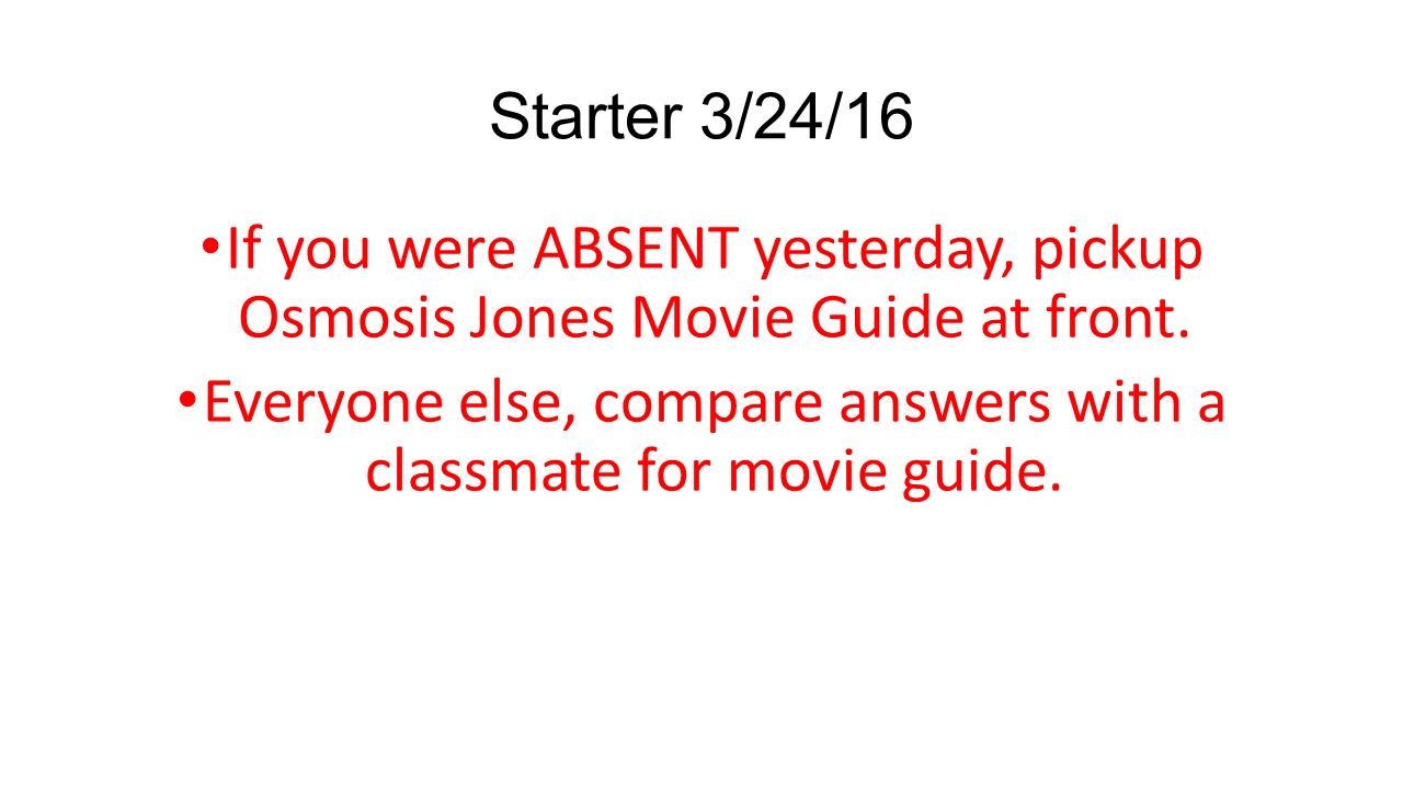 Starter 01 26 16 Copy And Answer On P 2 Ppt Video Online Download