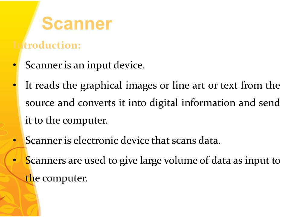 Scanner. - ppt download