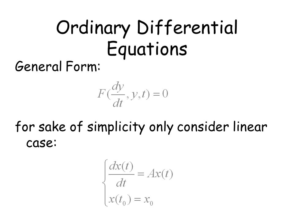 Examples equations ordinary differential Python:Ordinary Differential