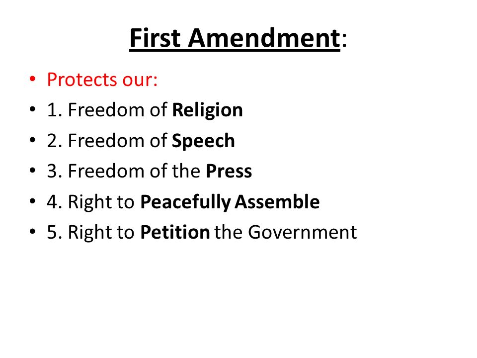 the 1st ten amendments