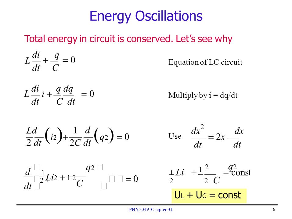 Rlc Circuits Phy2049 Chapter Ppt Download