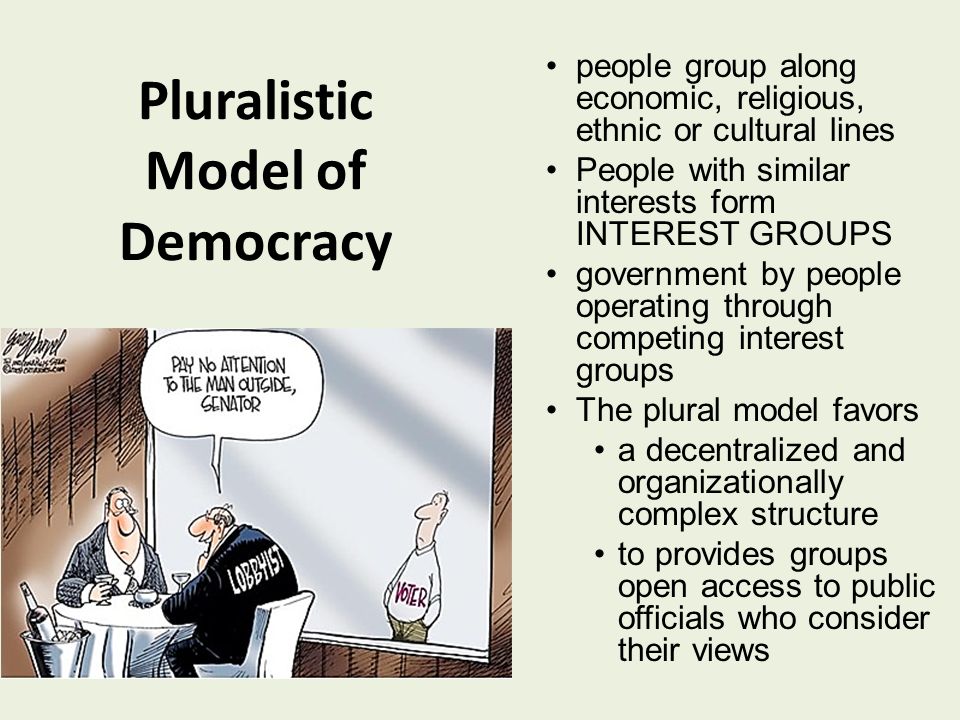 Image result for pluralist democracy us