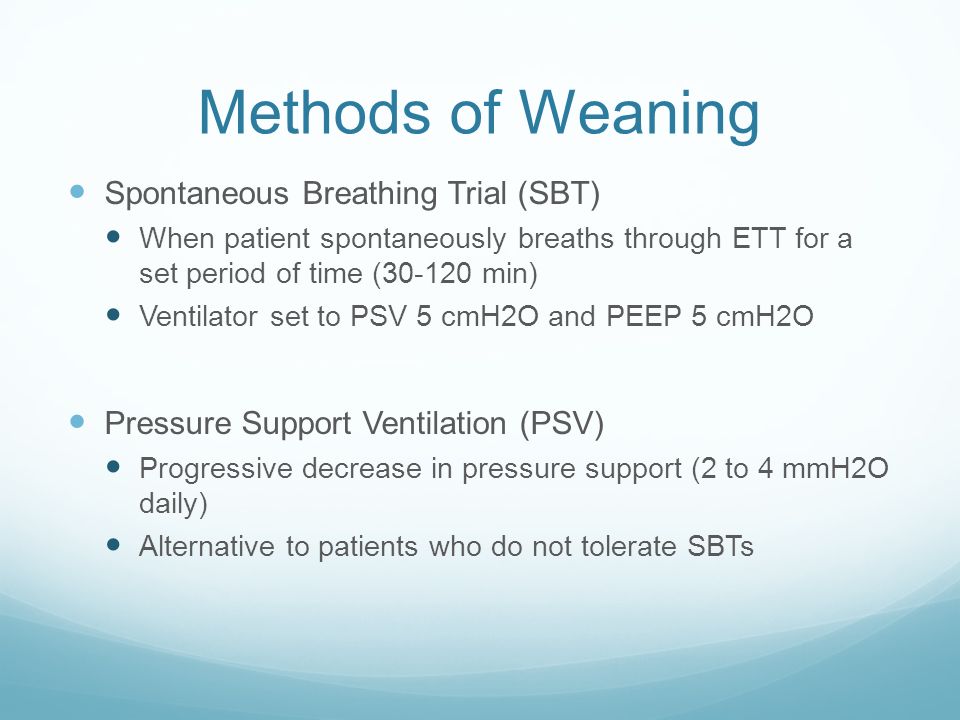 Weaning From Mechanical Ventilation - ppt video online download