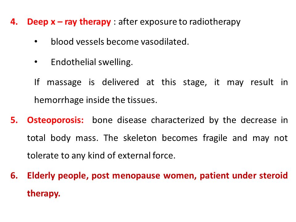 Contra indications of Massage - ppt video online download