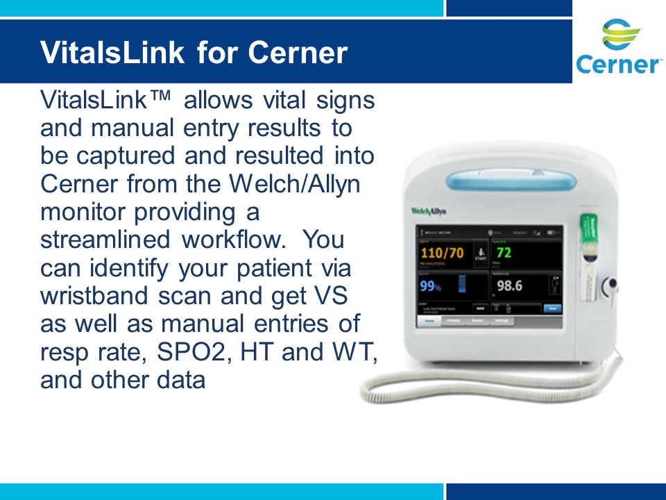 VitalsLink for Cerner