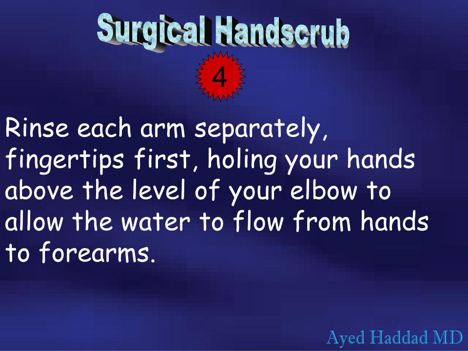 Surgical Handscrub 4.