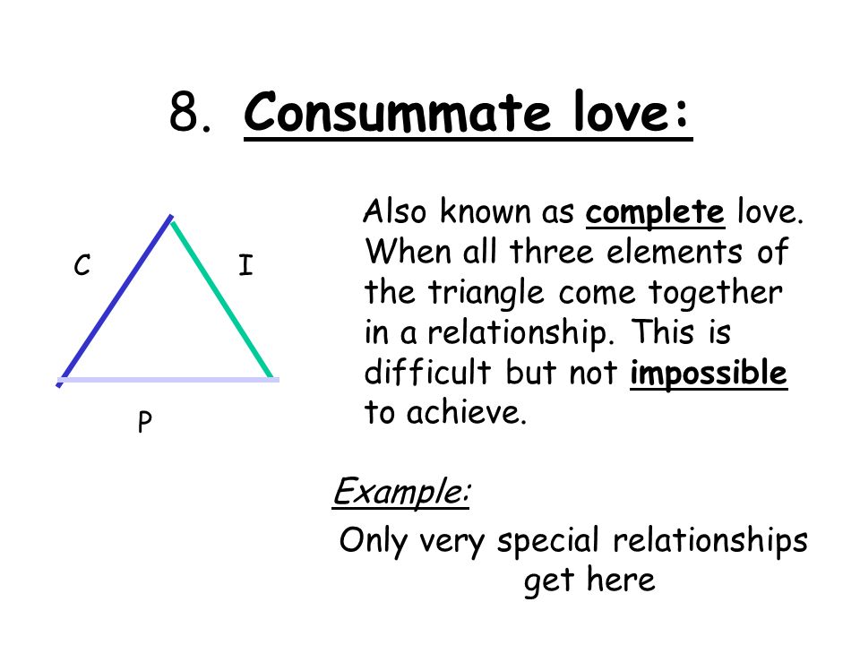 consummate love