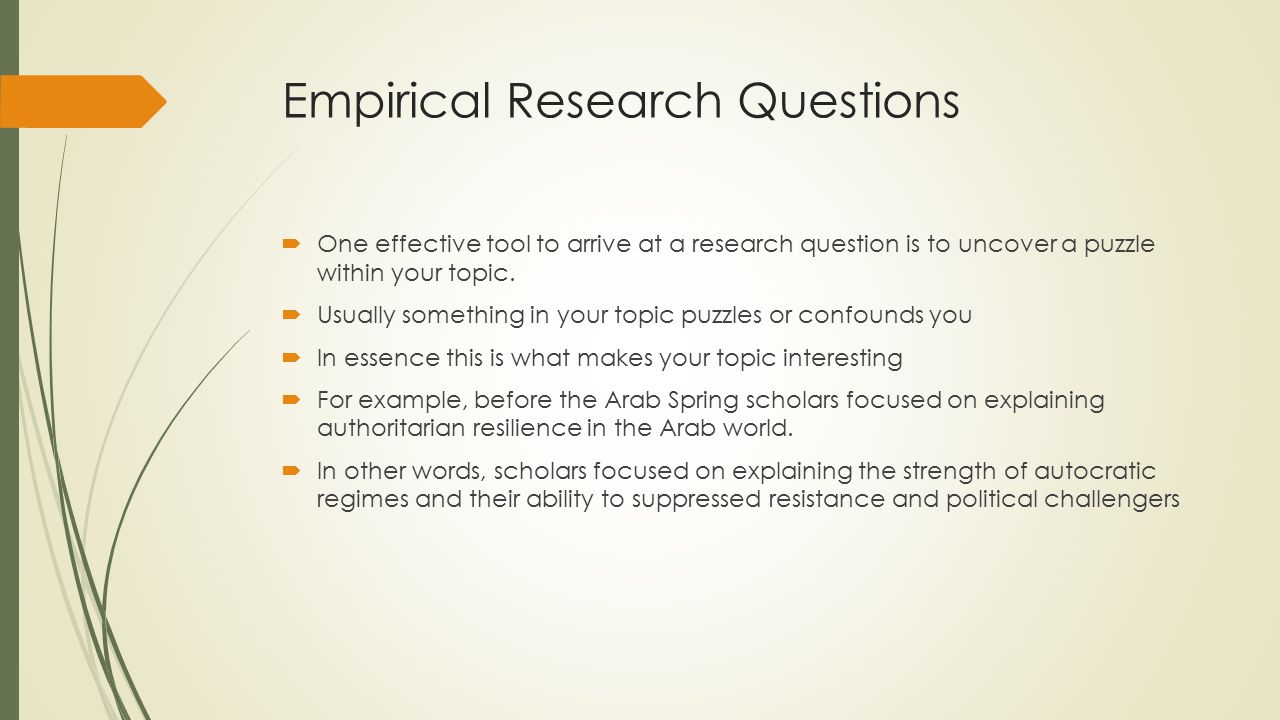 empirical research questions