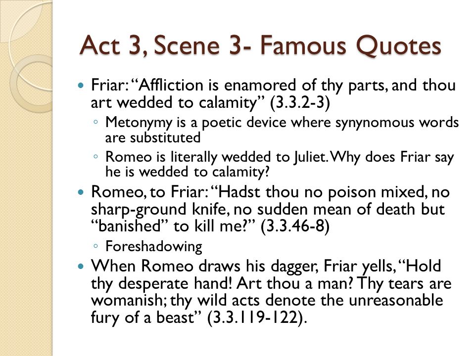 Act 3 Scene 3 Romeo And Juliet Quotes Jaime Lillian