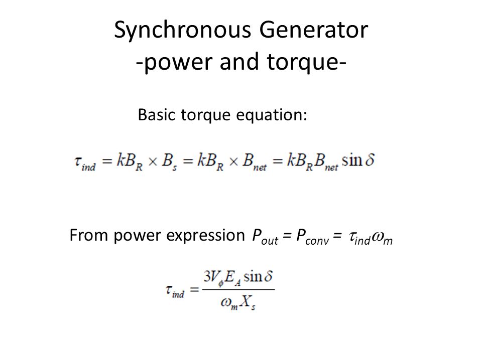 Synchronous Generator Ppt Download