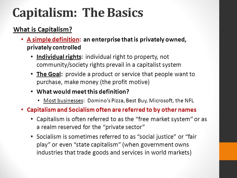Capitalism & Socialism - ppt download