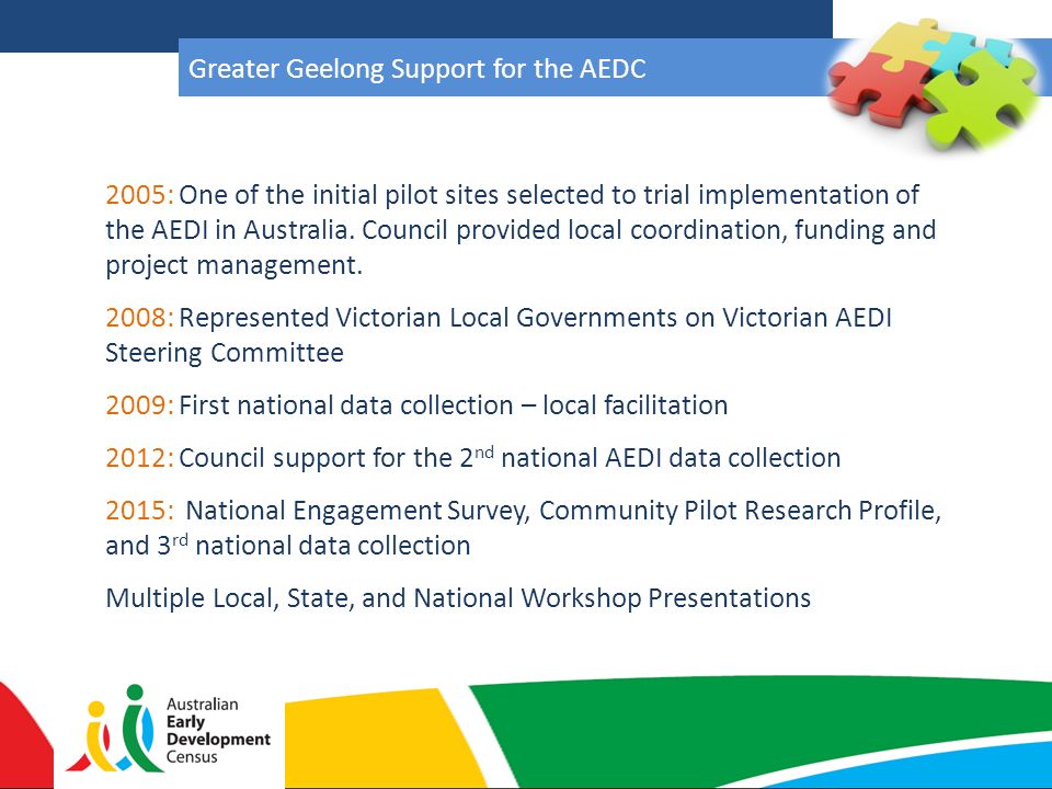 Greater Geelong Support for the AEDC