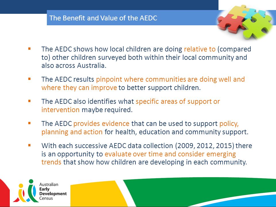 The Benefit and Value of the AEDC