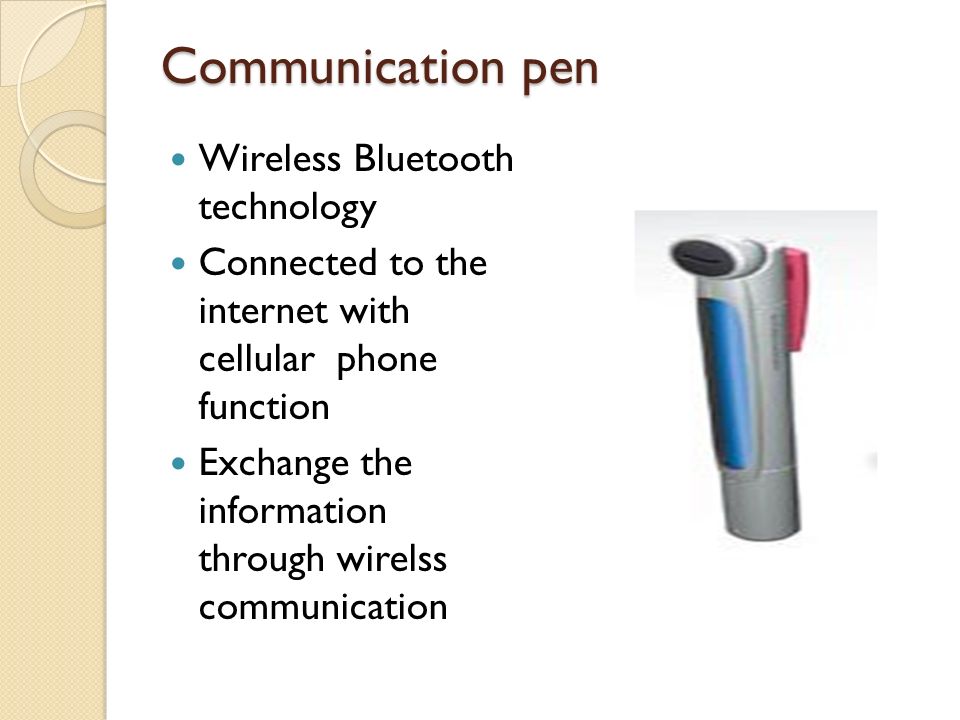 Communication pen Wireless Bluetooth technology
