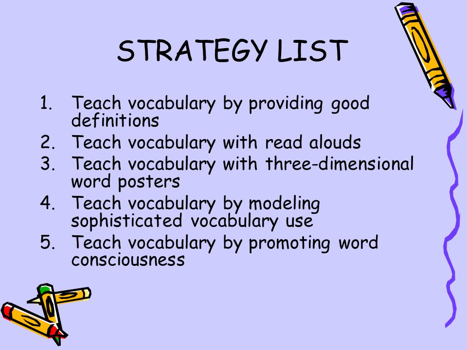 5 Strategies For Teaching Vocabulary (Elementary Ed.) - Ppt Download