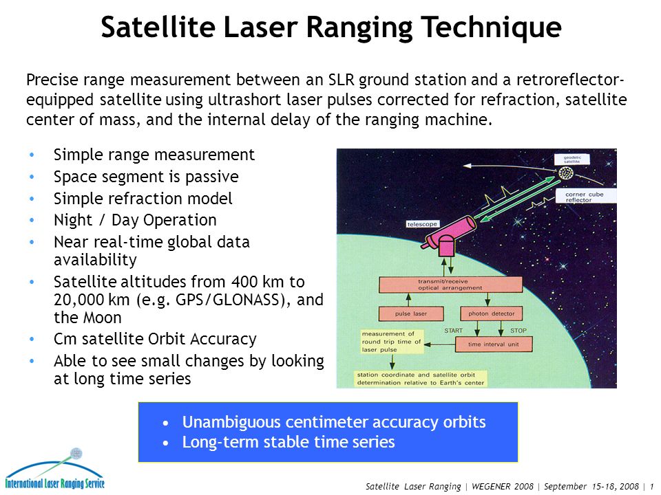 Satellite Laser Ranging Technique - ppt video online download