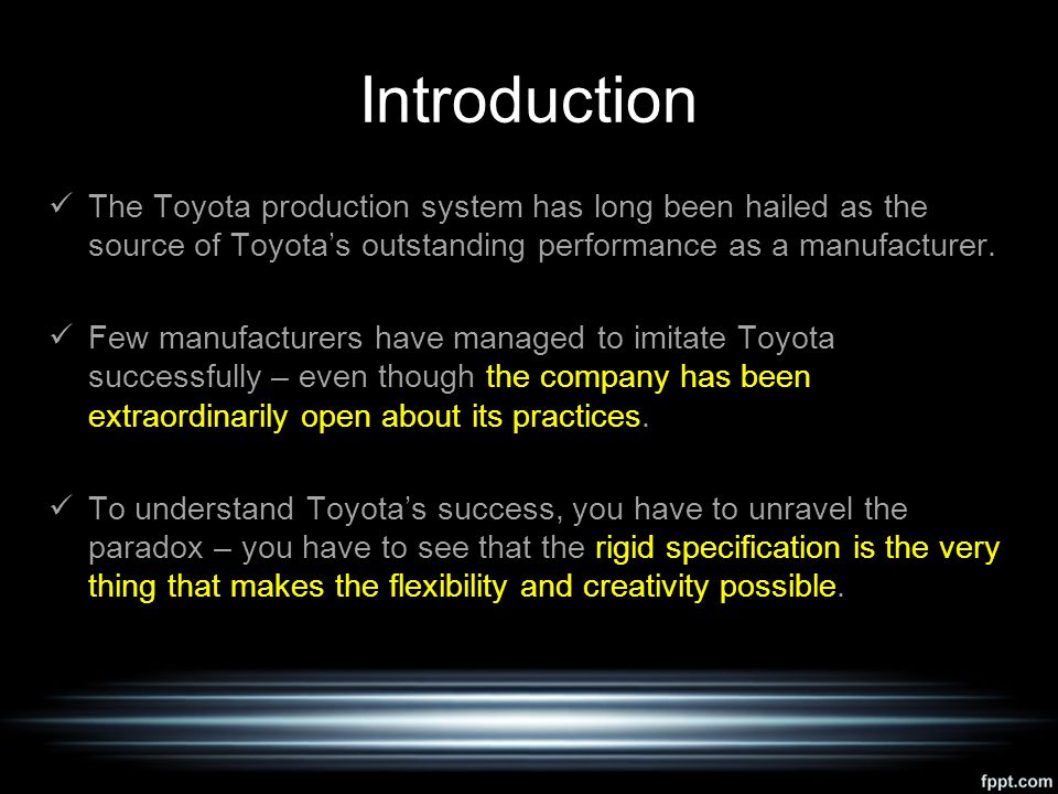 toyota introduction