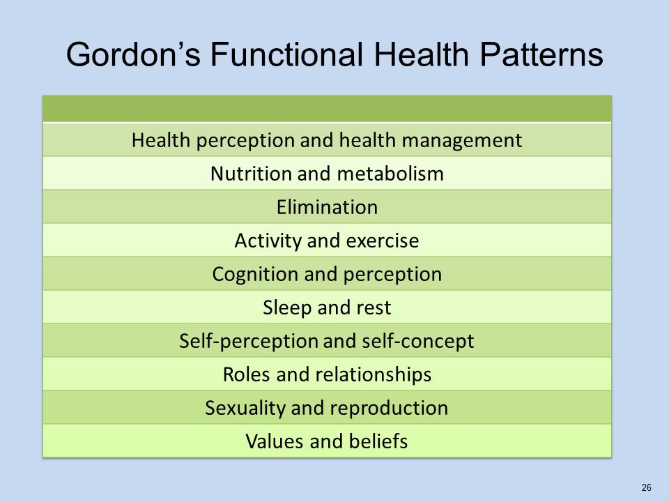 functional health patterns community assessment guide