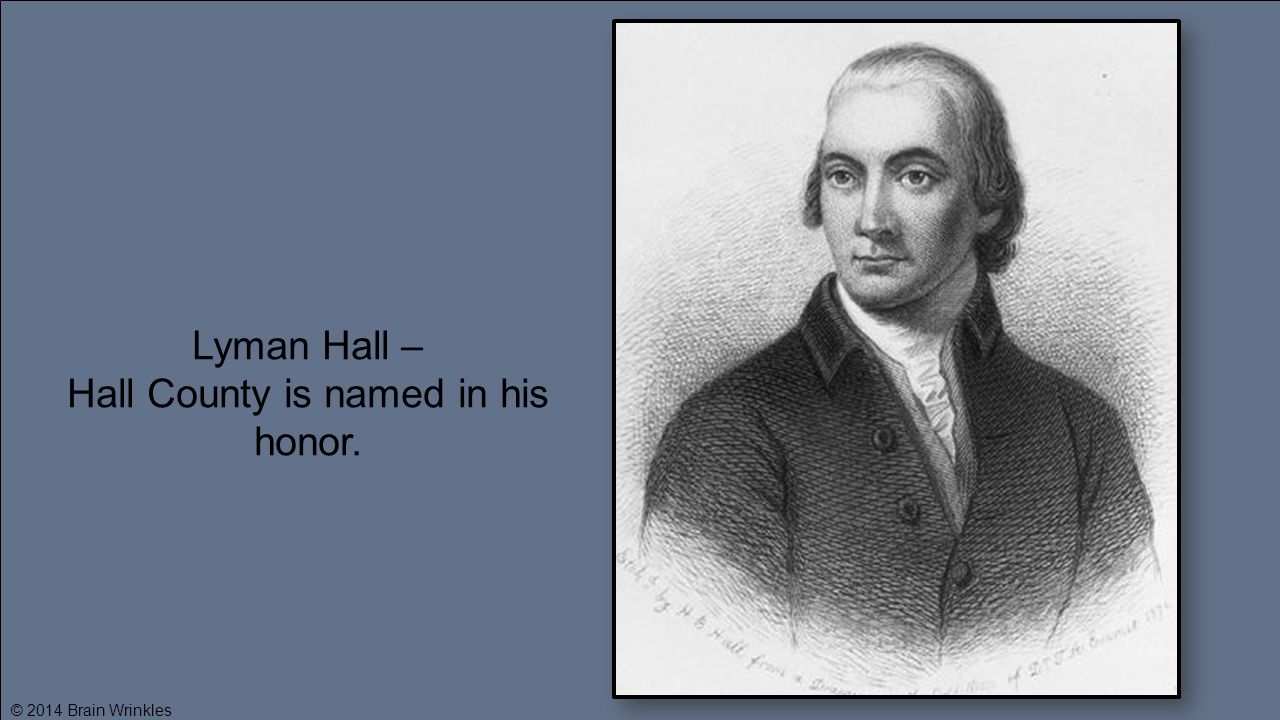 Hall County is named in his honor.