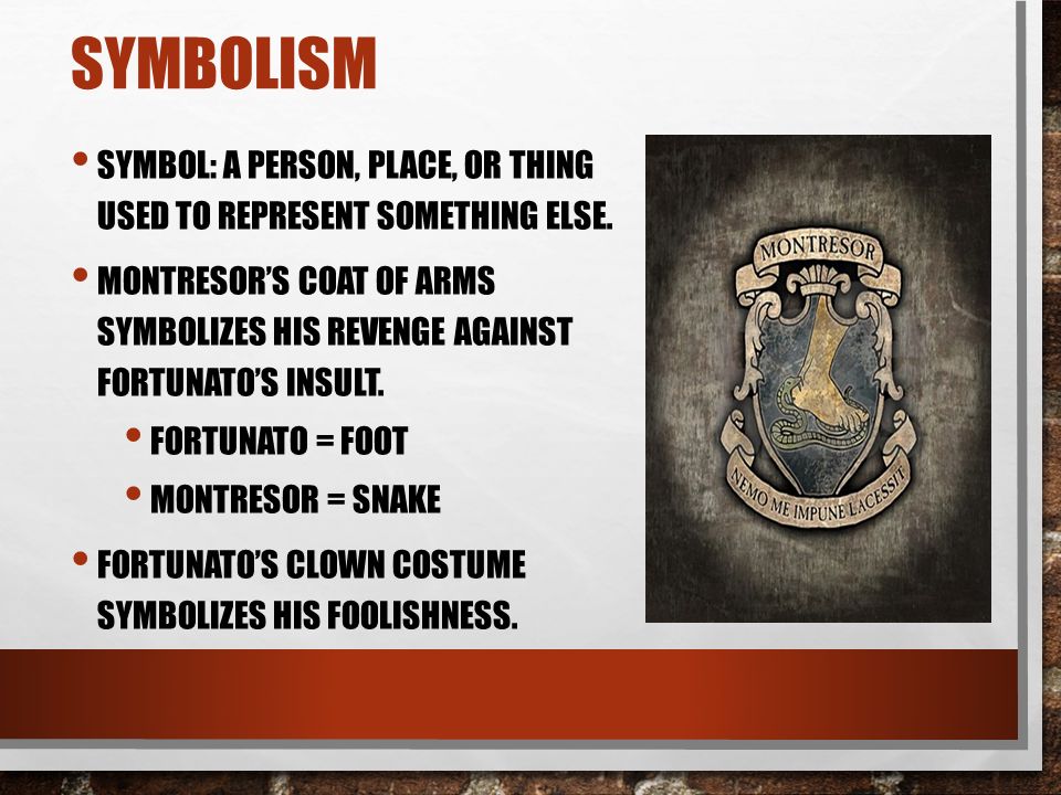 Cask Of Amontillado Symbolism