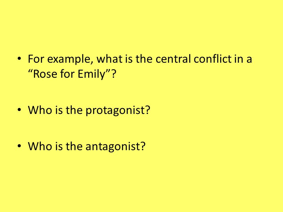 a rose for emily protagonist