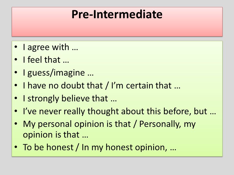 Giving Your Opinion In English Ppt Download