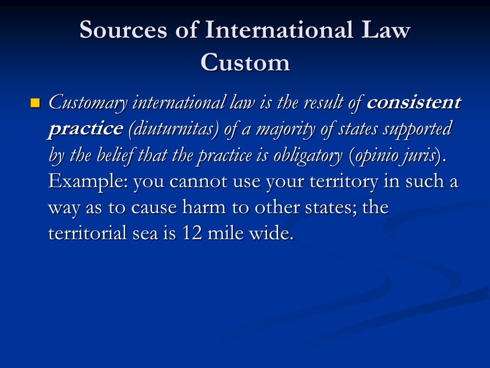 Sources Of International Law Ppt Video Online Download