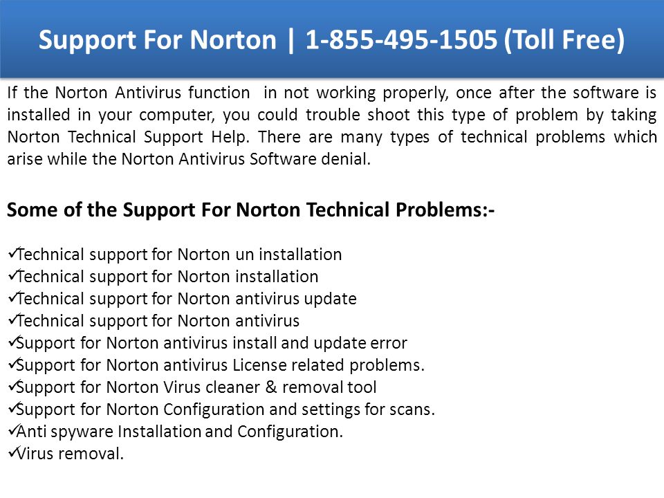 Support For Norton | (Toll Free)