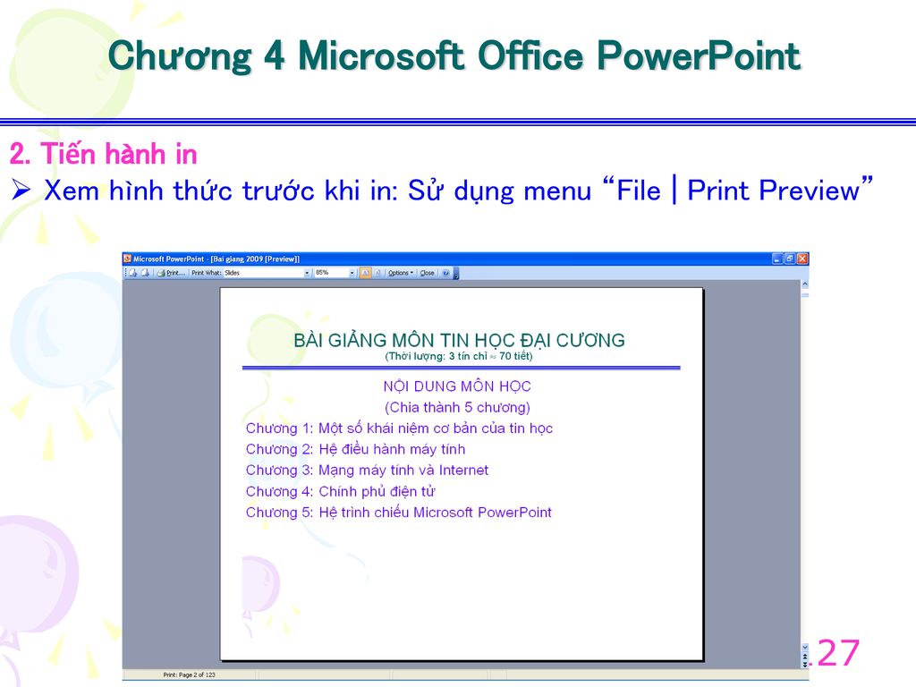 Chương 4 Microsoft Office PowerPoint