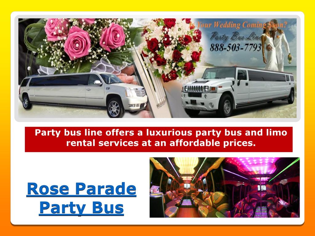 Party bus line offers a luxurious party bus and limo rental services at an affordable prices.