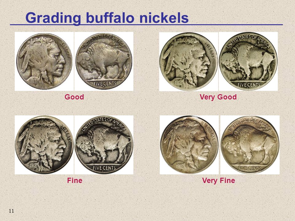 Grading Buffalo Nickels  How to Video-Images-Descriptions