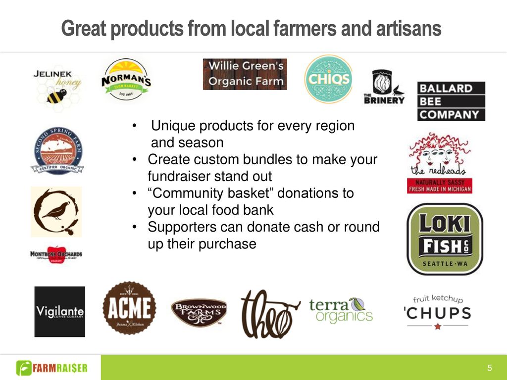 Great products from local farmers and artisans