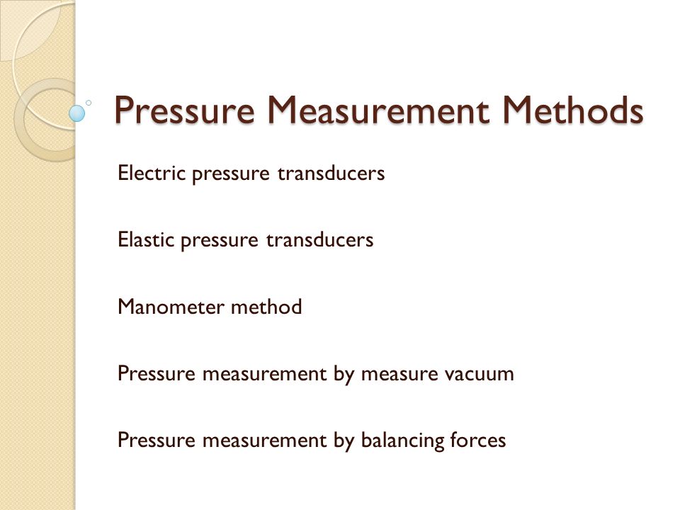 Electric Pressure Transducer - ppt video online download