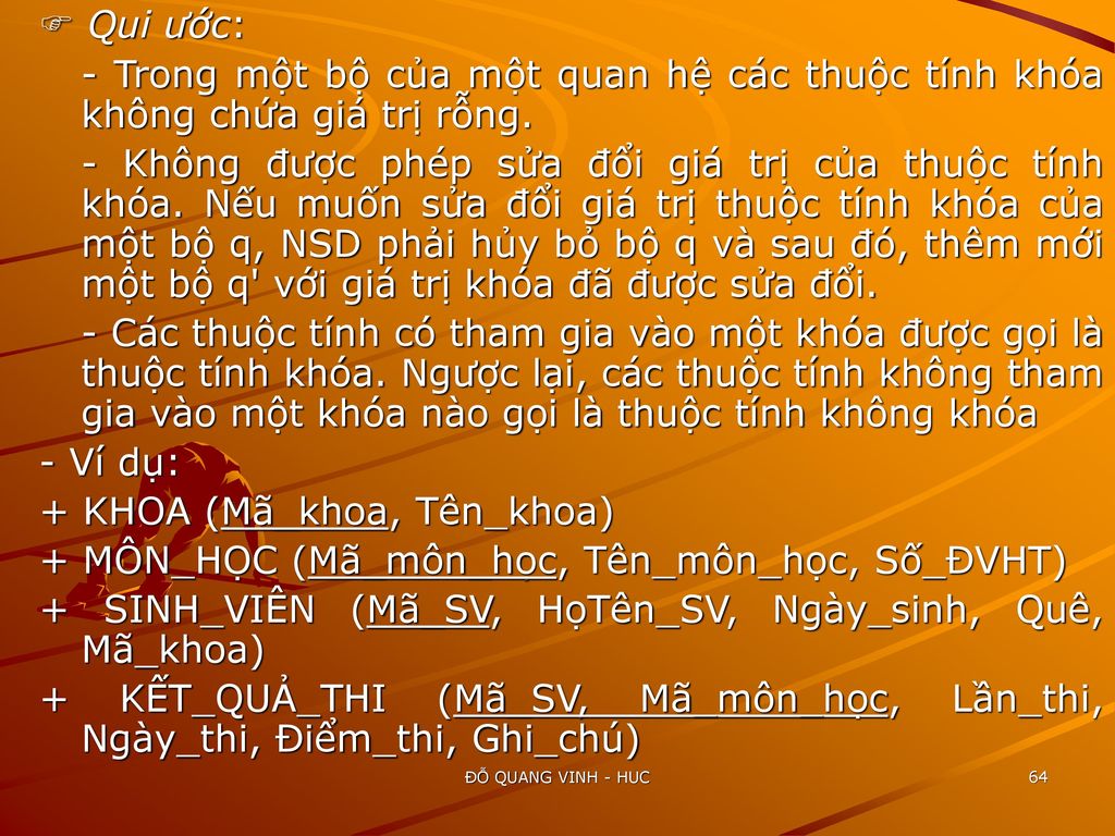 + KHOA (Mã_khoa, Tên_khoa)