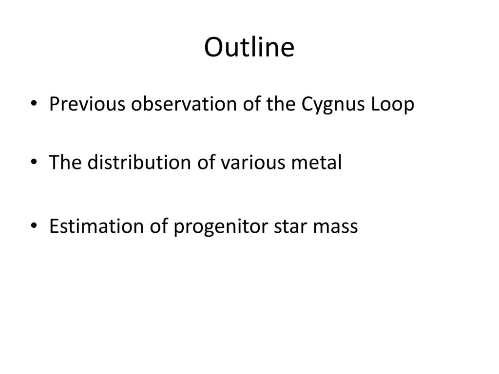 The Ejecta distribution of the Cygnus Loop - ppt download