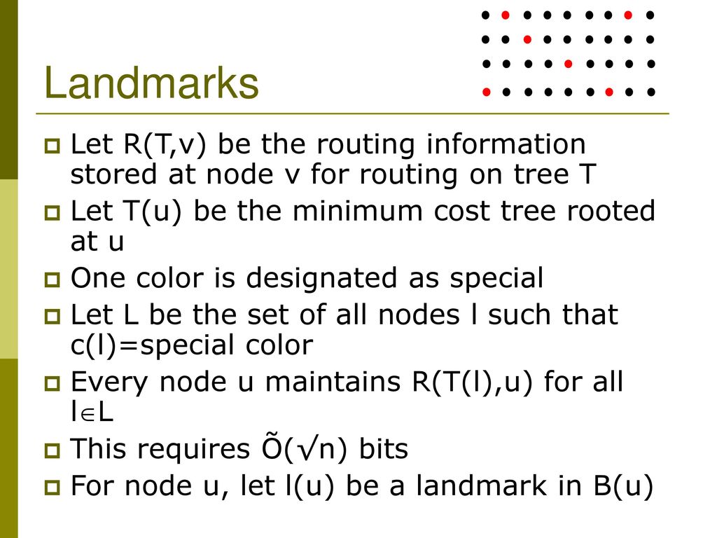Compact Name Independent Routing With Minimum Stretch Ppt Download
