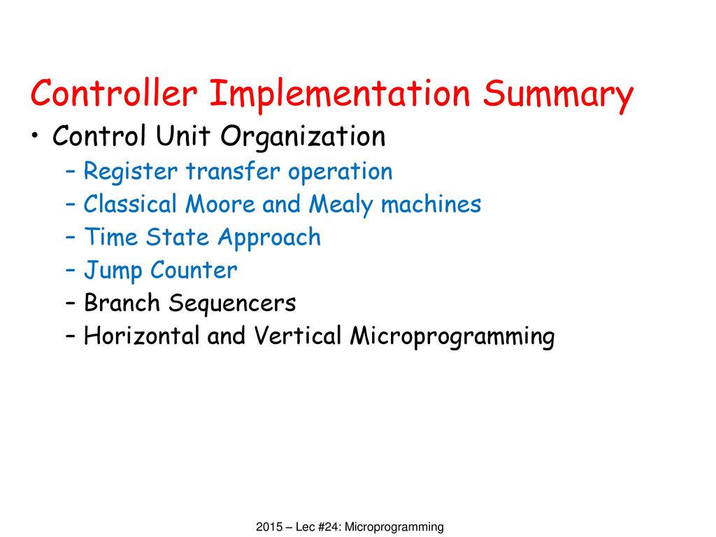 Controller Implementation - ppt download