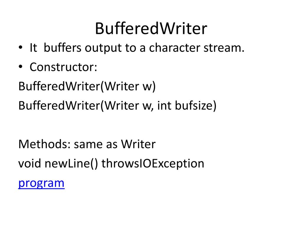 IO in java. - ppt download