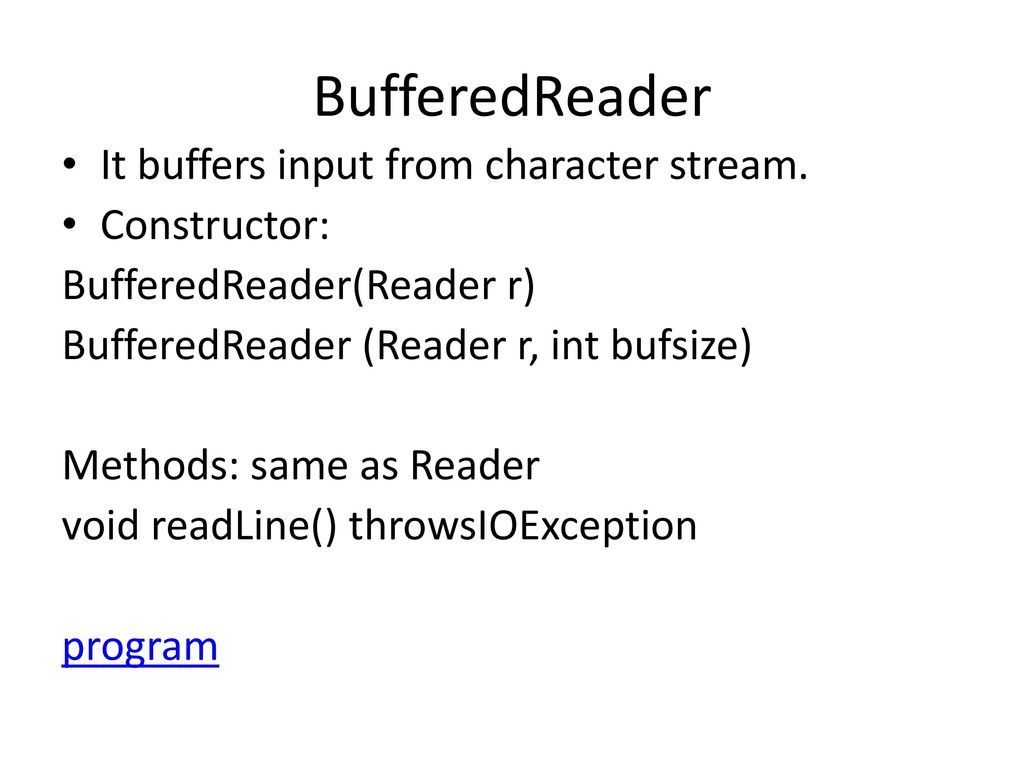 IO in java. - ppt download