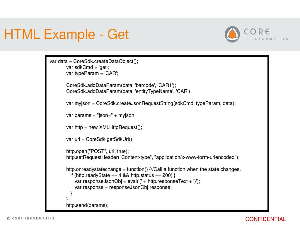 HTML Example - Get This is an HTML example of a Get command.