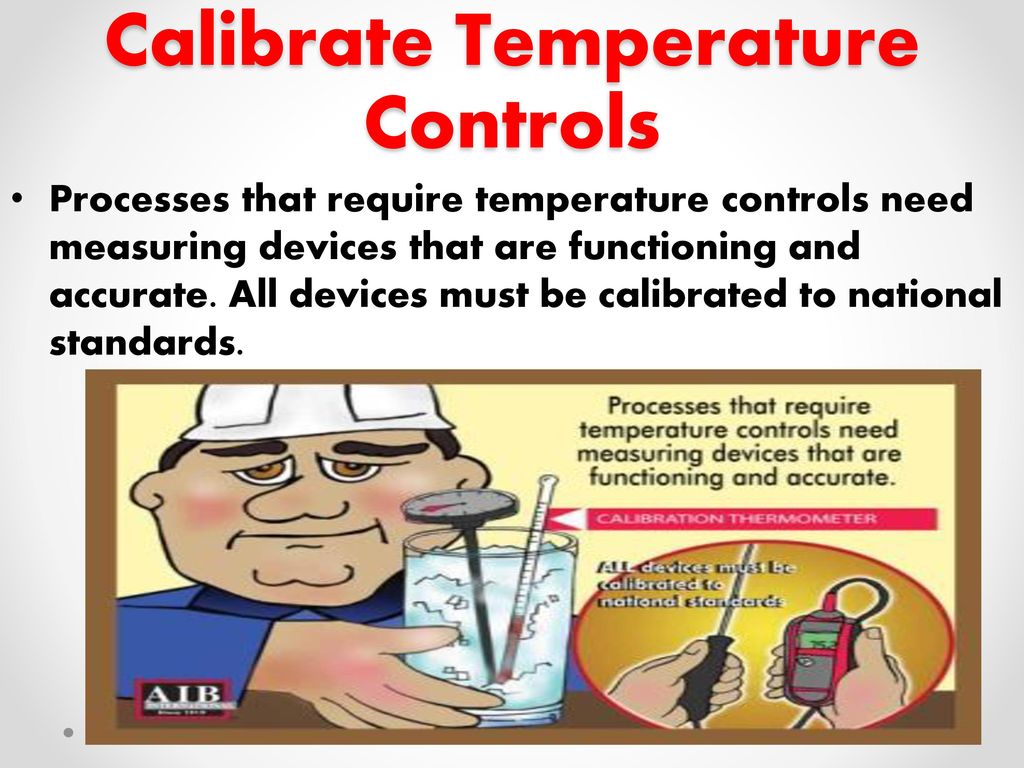 Calibrate Temperature Controls