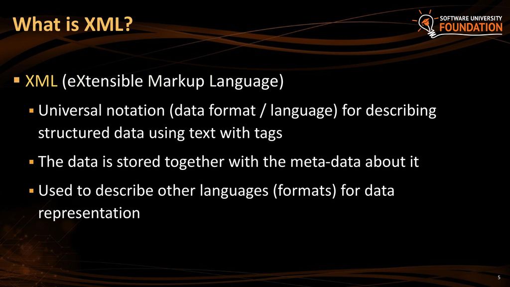 What is XML XML (eXtensible Markup Language)