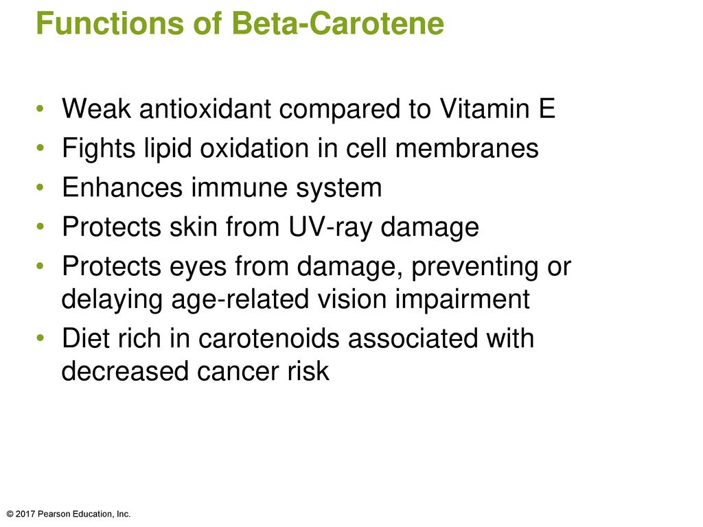 beta carotene function