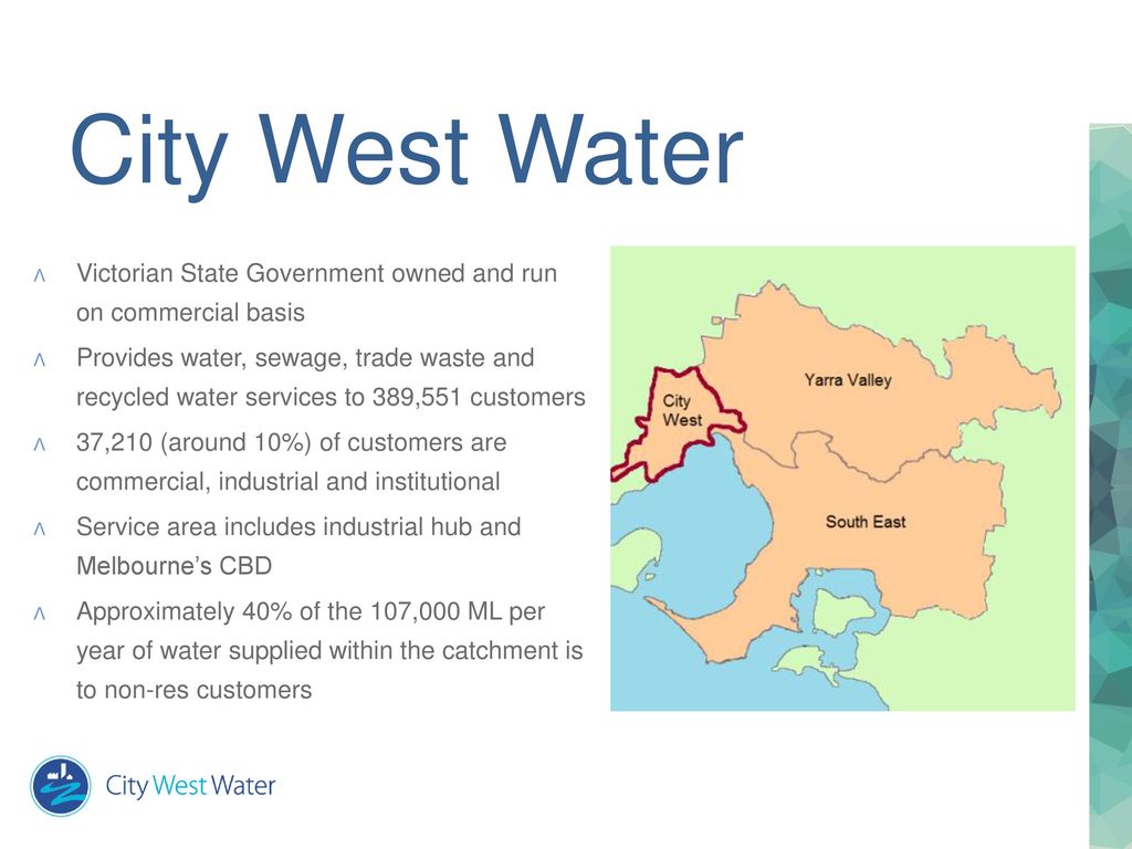 City West Water Map Business Customer Programs - Ppt Download