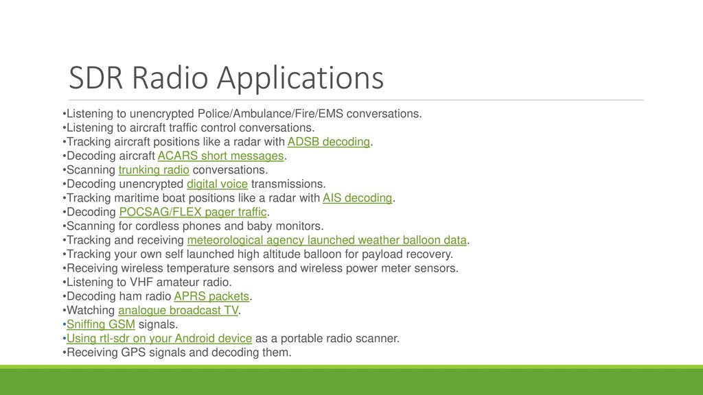 Software Defined Radio (SDR) - ppt video online download