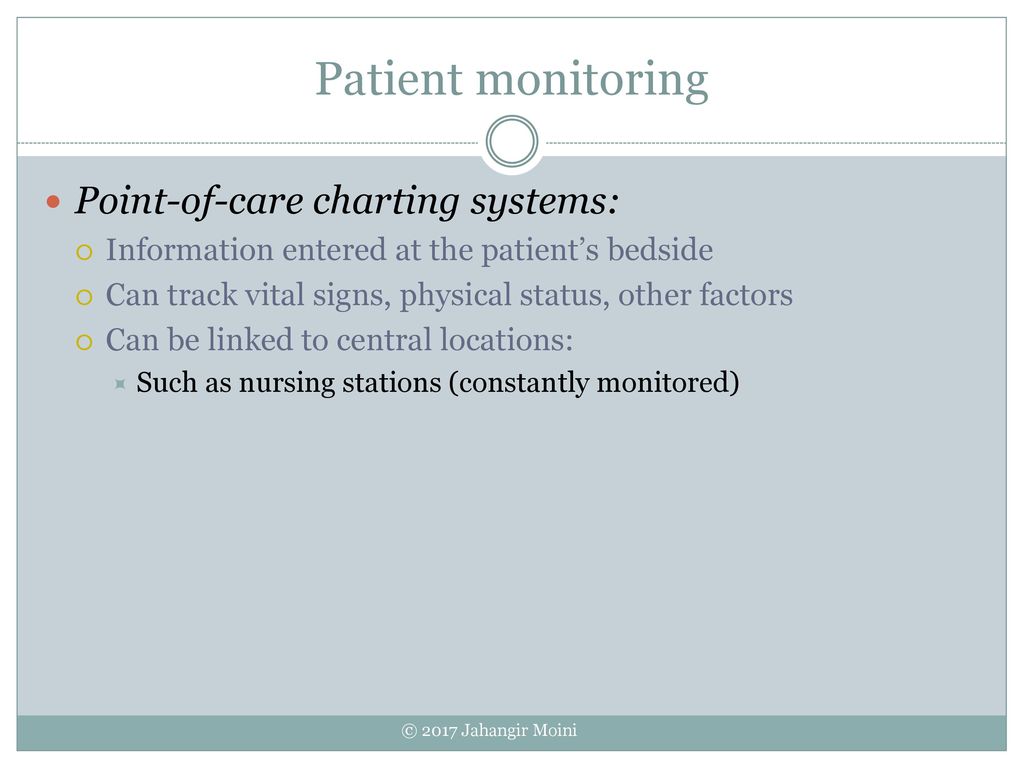 Point Of Care Charting System