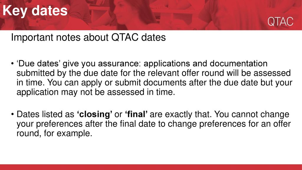 2017 Year 12s QTAC application ppt video online download